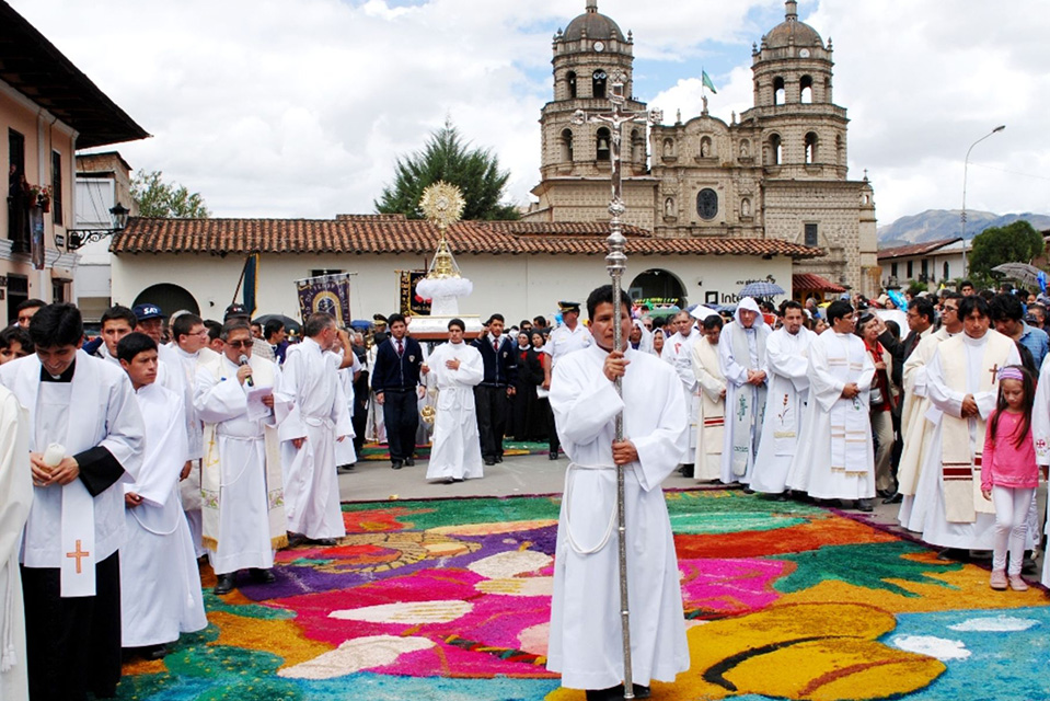 Cajamarca celebra el corpus christi.