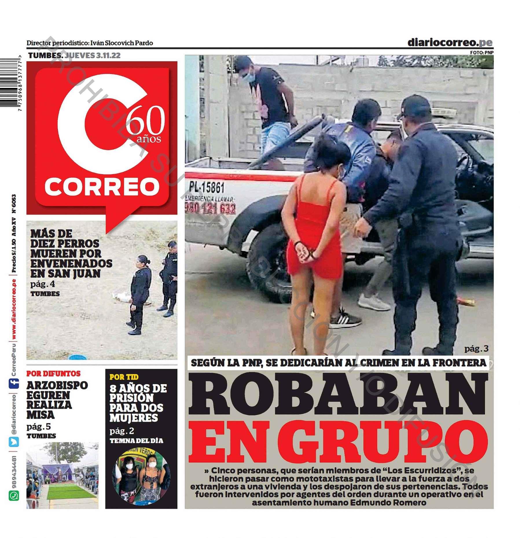 PORTADAS DE PRINCIPALES DIARIOS A NIVEL NACIONAL Y REGIONAL – JUEVES 03 DE NOVIEMBRE DE 2022 – RCR Peru PORTADAS DE PRINCIPALES DIARIOS A NIVEL NACIONAL Y REGIONAL – JUEVES 03 DE NOVIEMBRE DE 2022 – RCR Peru