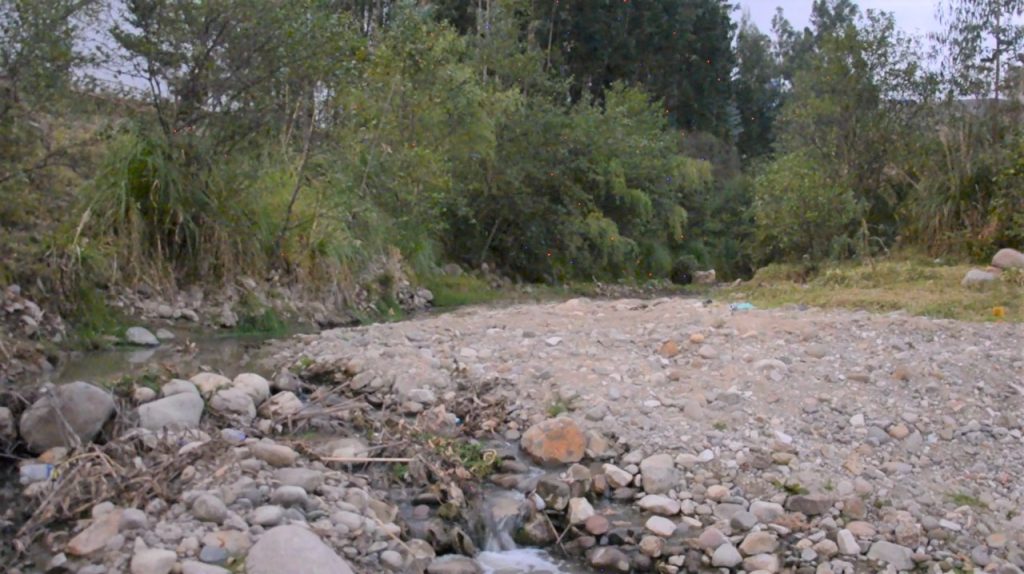Rio Porcón, Cajamarca, uno de los tres ríos que abastece de agua a la planta de tratamiento El Milagro (7 de noviembre 2022)