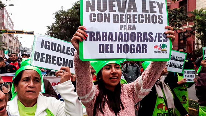 GOBIERNO DEBE IMPULSAR FORMALIZACIÓN DE LAS TRABAJADORAS DEL HOGAR EN CUMPLIMIENTO DE LEY 31047