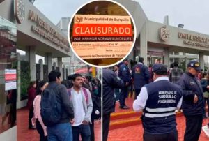 ¡ESCÁNDALO ACADÉMICO! UNIVERSIDAD SAN MARTÍN DE PORRES ES CLAUSURADA POR INFRINGIR NORMAS MUNICIPALES