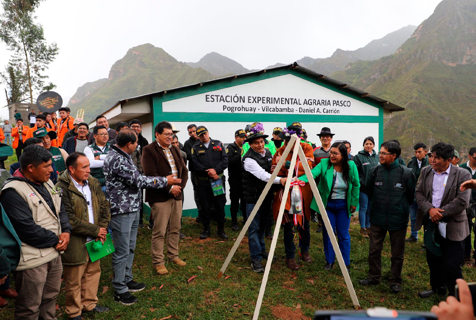 MIDAGRI INAUGURA MODERNA ESTACIÓN EXPERIMENTAL AGRARIA EN PASCO PARA POTENCIAR ACTIVIDAD AGROPECUARIA EN LA REGIÓN