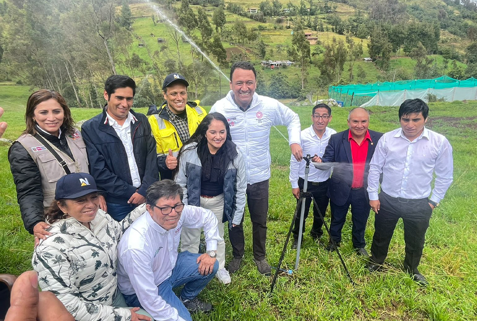 INAUGURAN TRES SISTEMAS DE RIEGO TECNIFICADO QUE MEJORARÁN LA GESTIÓN DEL AGUA EN EL CENTRO POBLADO TUAL CAJAMARCA