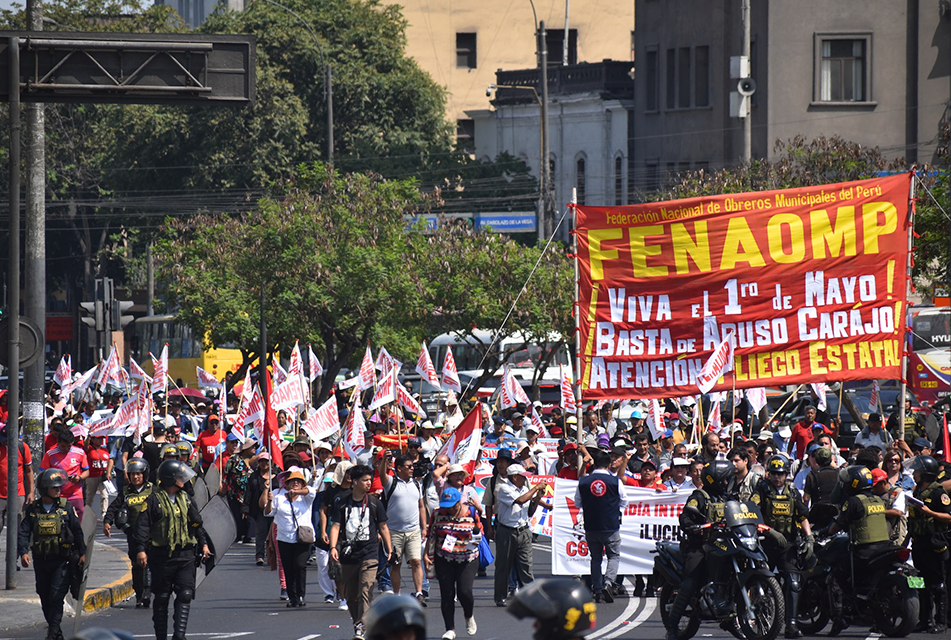 CGTP, LA CTP, CITE Y FENAOMP SALDRÁN A LAS CALLES EN DEFENSA DEL DERECHO A LA NEGOCIACIÓN COLECTIVA