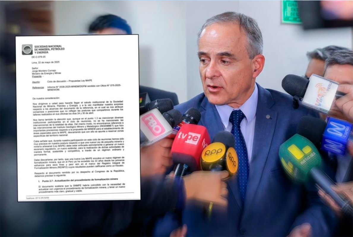 LEY MAPE: SNMPE DESMIENTE AL MINEM SOBRE NUEVE SUPUESTOS CONSENSOS QUE NUNCA EXISTIERON