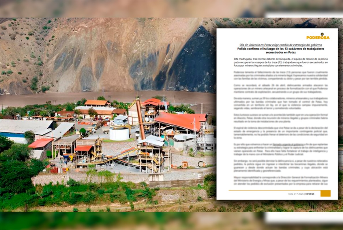 POLICÍA CONFIRMA EL HALLAZGO DE LOS 13 CADÁVERES DE TRABAJADORES SECUESTRADOS EN PATAZ