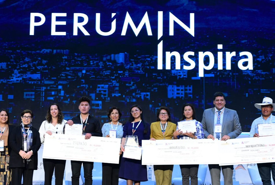 PERUMIN INSPIRA ES UN RECONOCIMIENTO DE LA MINERÍA RESPONSABLE, SUSTENTABLE Y FORMAL HACIA EMPRENDIMIENTOS SOCIALES DE ALTO IMPACTO