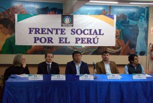 PRESENTAN FRENTE SOCIAL POR EL PERÚ PARA ENFRENTAR LOS PROBLEMAS DEL PAÍS