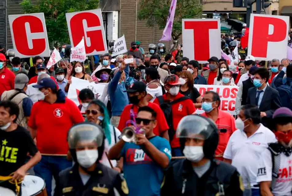 CGTP SE SUMA A LA MARCHA CONTRA LA INSEGURIDAD EN EL PAÍS