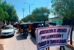 JÓVENES DE TAMBOGRANDE DEMANDAN INVERSIONES Y OPORTUNIDADES DE EMPLEO A LAS AUTORIDADES
