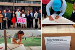 SUTEP PRESENTÓ MÁS DE 30 MIL FIRMAS EXIGIENDO DEROGATORIA DE LEY 32242 LESIVA PARA LOS DOCENTES