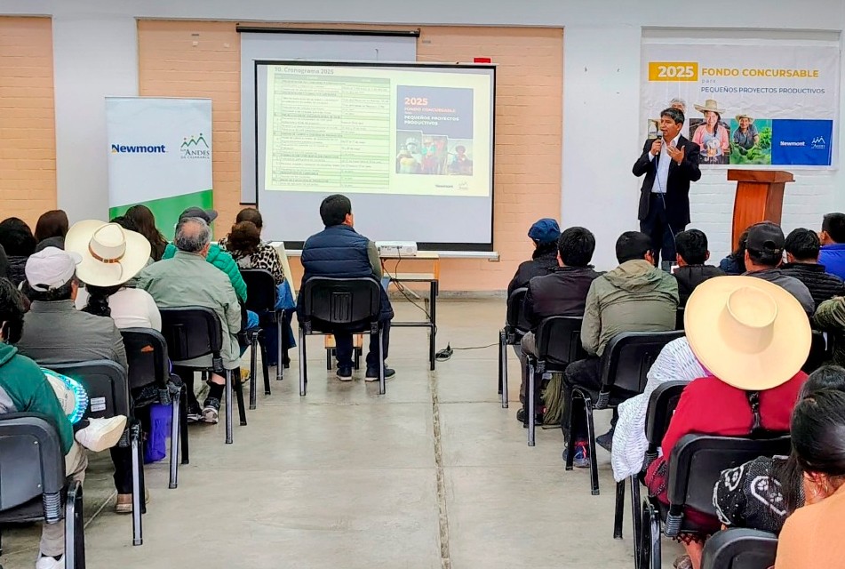 CAJAMARCA: FONDO CONCURSABLE DINAMIZARÁ EL DESARROLLO ECONÓMICO DE LAS COMUNIDADES A TRAVÉS DE LA CAPACITACIÓN, ASISTENCIA TÉCNICA, EL ACCESO A INSUMOS Y EQUIPOS