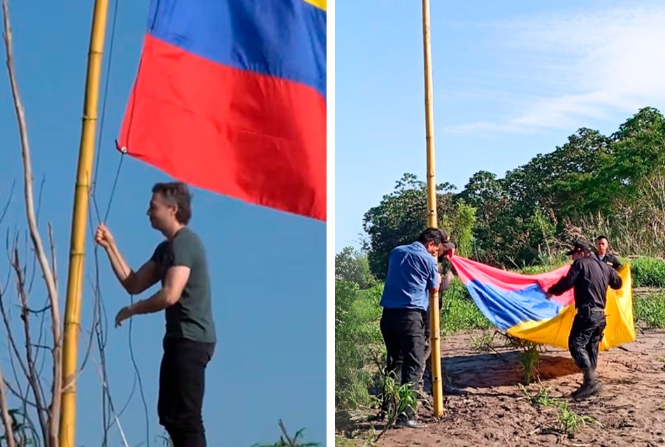 EL IZAMIENTO DE LA BANDERA COLOMBIANA POR PARTE DEL PRECANDIDATO PRESIDENCIAL DANIEL QUINTERO PODRÍA LLEVAR A UN ENFRENTAMIENTO ENTRE CIVILES POR LA SOBERANÍA DE LA ISLA SANTA ROSA