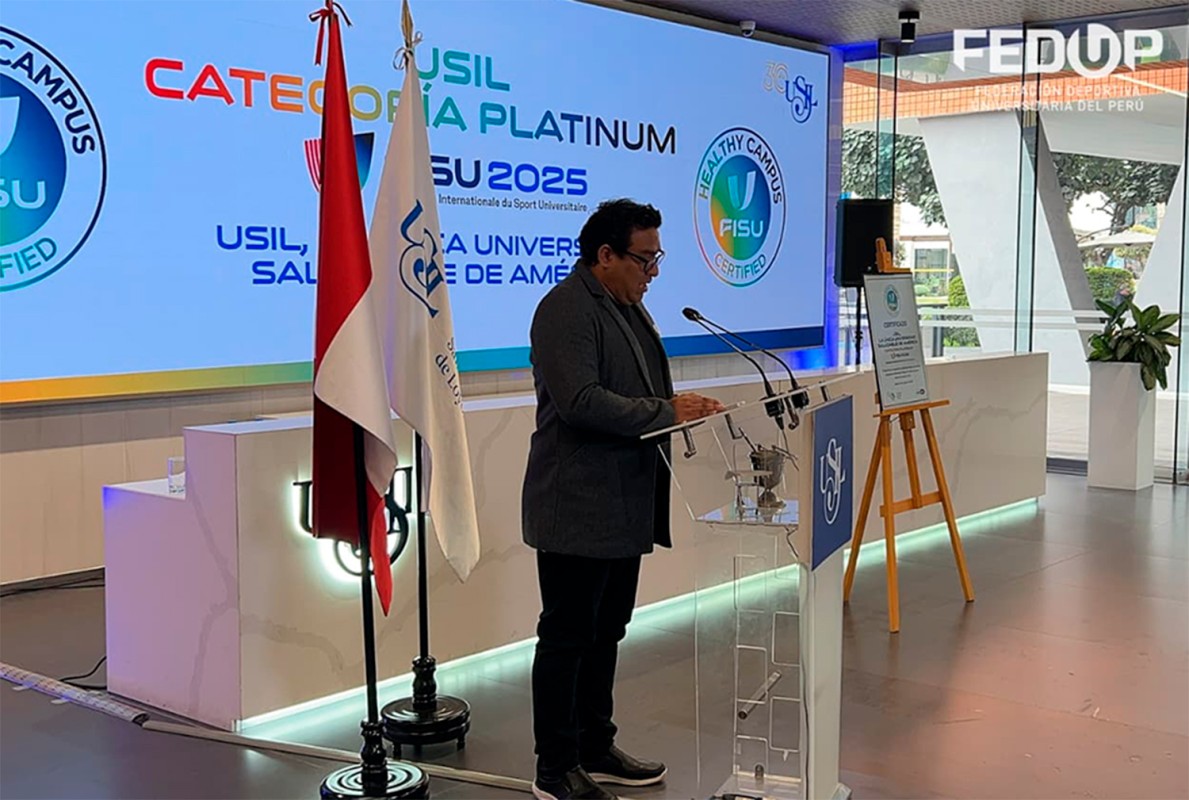 USIL PRIMERA UNIVERSIDAD CON CERTIFICACIÓN FISU CAMPUS SALUDABLE NIVEL PLATINO EN SUDAMÉRICA