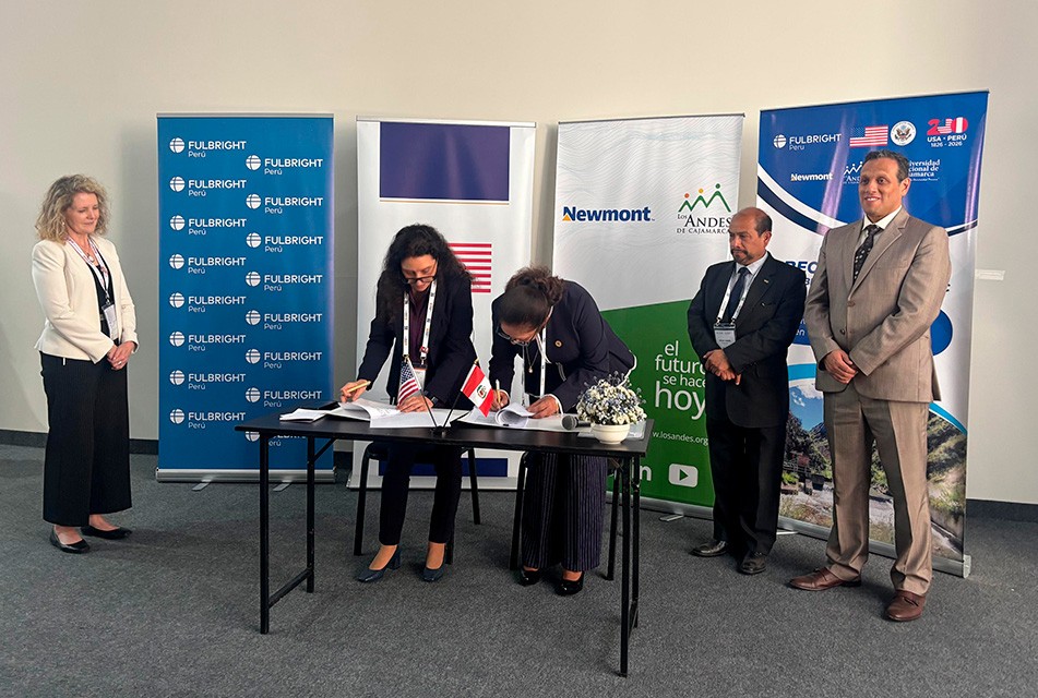PERUMIN 37: FULBRIGHT PERÚ Y NEWMONT ALAC SE UNEN PARA IMPULSAR LA INVESTIGACIÓN HÍDRICA EN CAJAMARCA