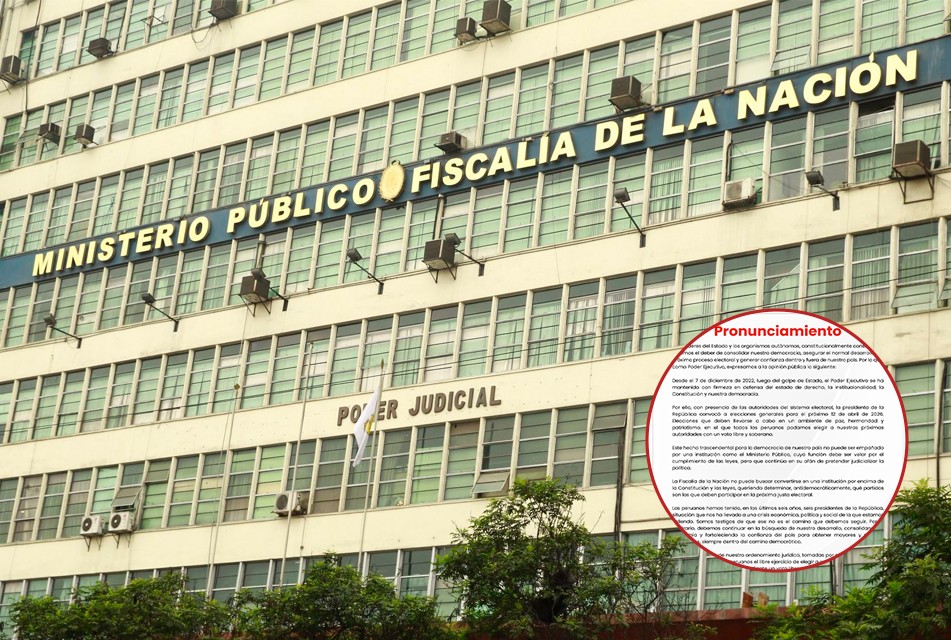 PODER EJECUTIVO SEÑALA QUE MINISTERIO PÚBLICO NO DEBE JUDICIALIZAR LA POLÍTICA