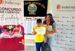 NIÑOS MATSIGENKA DE MADRE DE DIOS PUBLICAN LIBRO BILINGÜE Y OBTIENEN REGISTRO DE DERECHO DE AUTOR