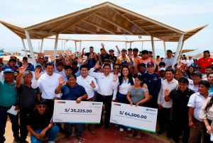 PIURA: PRODUCE PARTICIPA EN DEMARCACIÓN DE HITOS PARA EL DPA LA ISLILLA Y ENTREGA MÁS DE S/ 450 000 EN CRÉDITOS SUPERVISADOS EN PAITA