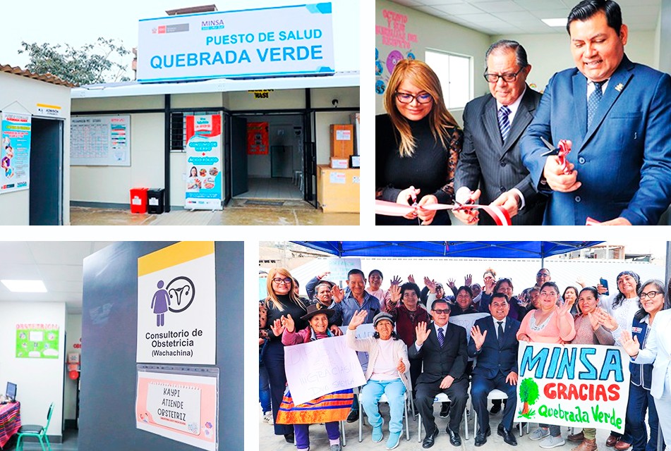 MINSA AMPLÍA HORARIO Y SERVICIOS EN EL PUESTO DE SALUD QUEBRADA VERDE TRAS INAUGURACIÓN DE NUEVOS CONSULTORIOS