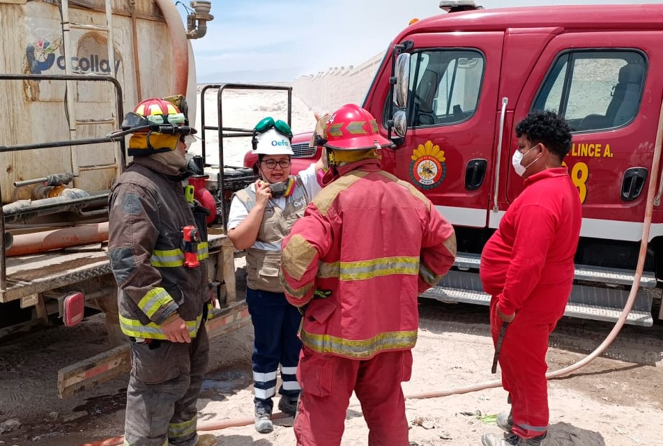 OEFA SUPERVISA ACCIONES DE CONTINGENCIA ANTE INCENDIO EN BOTADERO MUNICIPAL DE TACNA