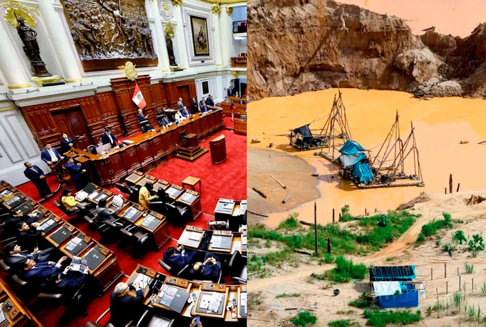 POLÍTICOS DEL CONGRESO ESTÁN COLUDIDOS CON LA MINERÍA ILEGAL