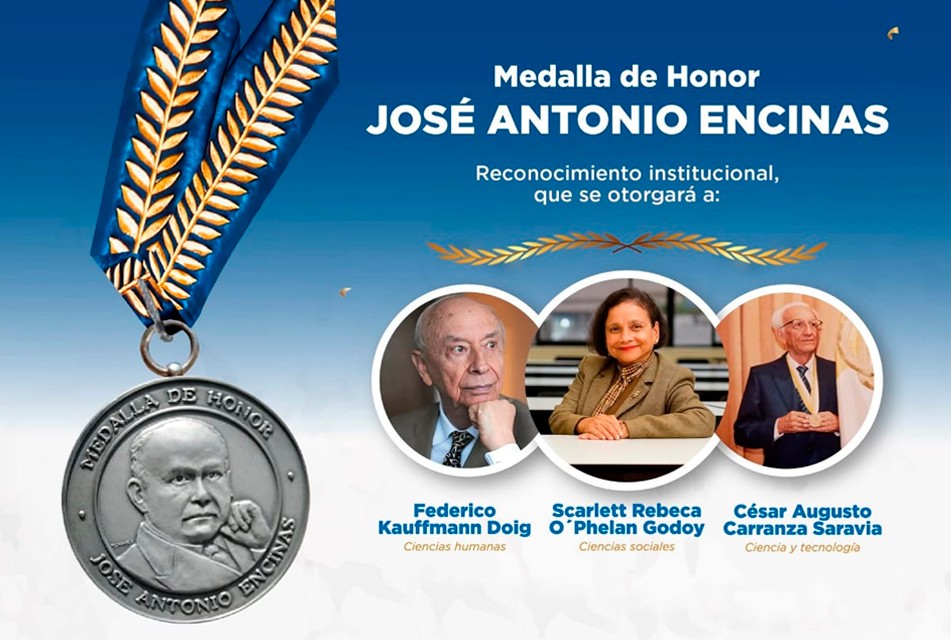 DERRAMA MAGISTERIAL ENTREGÓ MEDALLA “JOSE ANTONIO ENCINAS” A TRES DESTACADOS INTELECTUALES