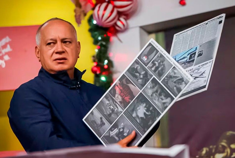EL MINISTRO DE INTERIOR DIOSDADO CABELLO NIEGA QUE HAYA NEGOCIACIONES PARA UN CAMBIO POLÍTICO EN VENEZUELA