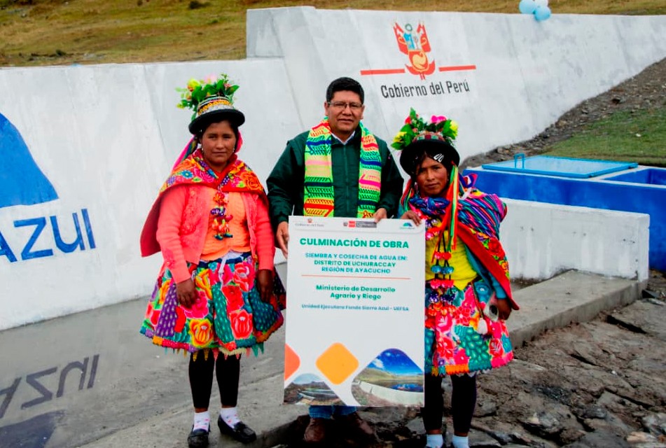 MIDAGRI: FONDO SIERRA AZUL FORTALECE LA SEGURIDAD HÍDRICA CON LA CULMINACIÓN Y ENTREGA DE DIQUES PARA QOCHAS EN AYACUCHO