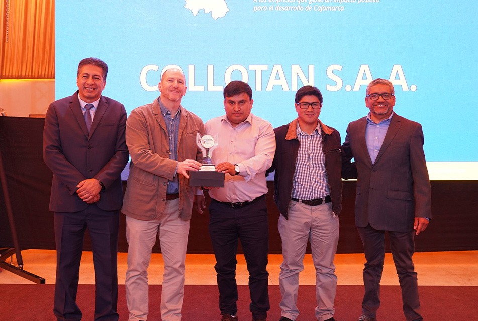 COLLOTÁN RECIBE EL MÁXIMO GALARDÓN EMPRESARIAL DE NEWMONT YANACOCHA EN CAJAMARCA