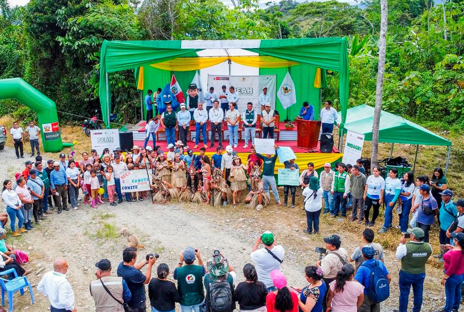 HUÁNUCO: MIDAGRI INAUGURÓ SISTEMA DE RIEGO QUE BENEFICIARÁ A PRODUCTORES DEL CENTRO POBLADO CAMOTE