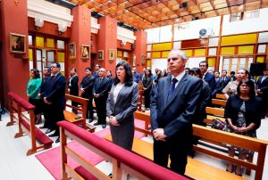 NUEVO CAPELLÁN DEL PODER JUDICIAL HACE LLAMADO A LA PAZ Y A LA UNIDAD TRAS CELEBRAR SU PRIMERA MISA EN PALACIO DE JUSTICIA