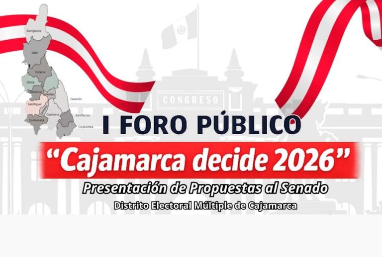 CIERRE DE BRECHAS DE AGUA SEGURA SERÁ PRIORIDAD EN FORO "CAJAMARCA DECIDE 2026" CON CANDIDATOS AL SENADO