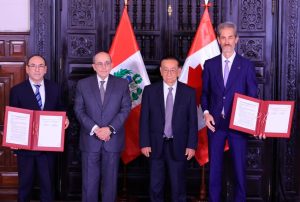 PERÚ Y CANADÁ SUSCRIBEN MEMORANDO DE ENTENDIMIENTO SOBRE MINERALES CRÍTICOS Y SOSTENIBILIDAD MINERA