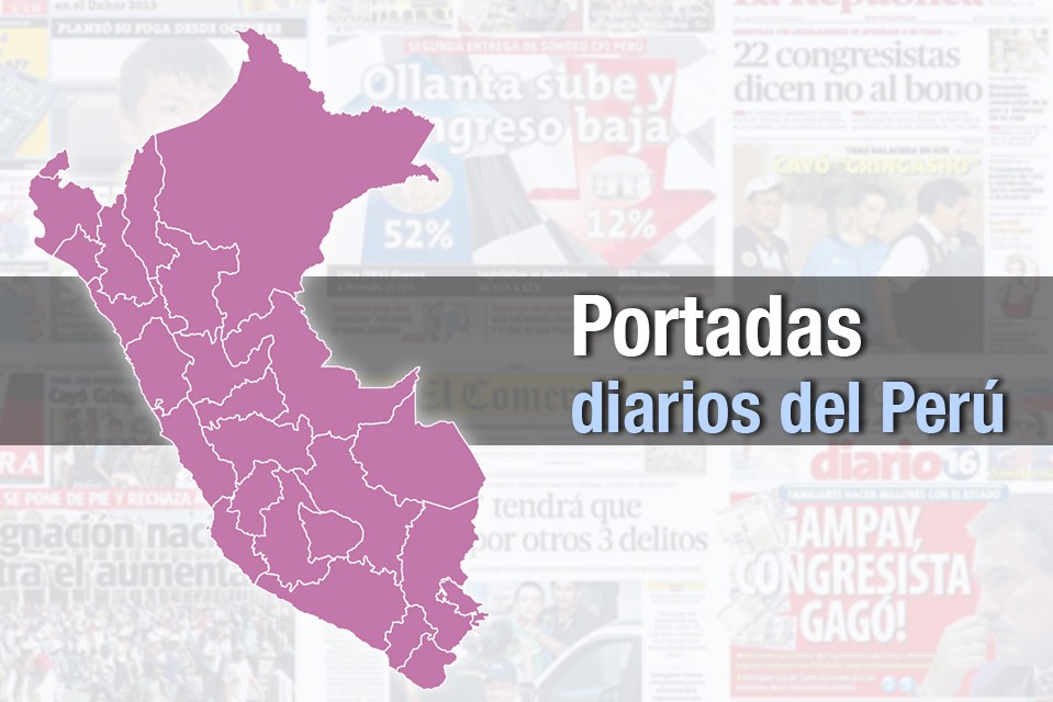 PORTADAS DE PRINCIPALES DIARIOS NACIONALES Y REGIONALES – SÁBADO 02 DE MAYO DE 2026