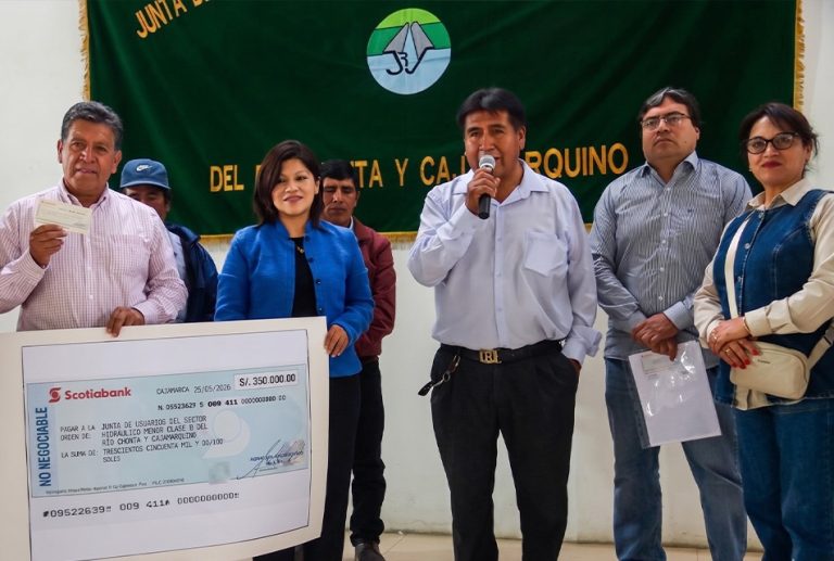 JUNTA DE USUARIOS DEL RÍO CHONTA CAJAMARQUINO FIRMA CONVENIO CON NEWMONT YANACOCHA PARA MEJORAR 385 CANALES DE LA CUENCA