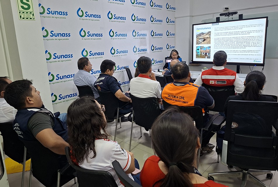 SUNASS COORDINA MEDIDAS PREVENTIVAS PARA ASEGURAR EL SERVICIO DE AGUA POTABLE DURANTE LLUVIAS INTENSAS EN CHIMBOTE, CASMA Y HUARMEY