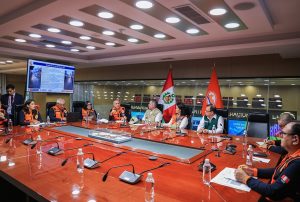 PRESIDENTA KEIKO FUJIMORI LIDERÓ REUNIÓN MULTISECTORIAL EN EL COEN PARA SUPERVISAR ACCIONES DE RESPUESTA INMEDIATA FRENTE A LLUVIAS