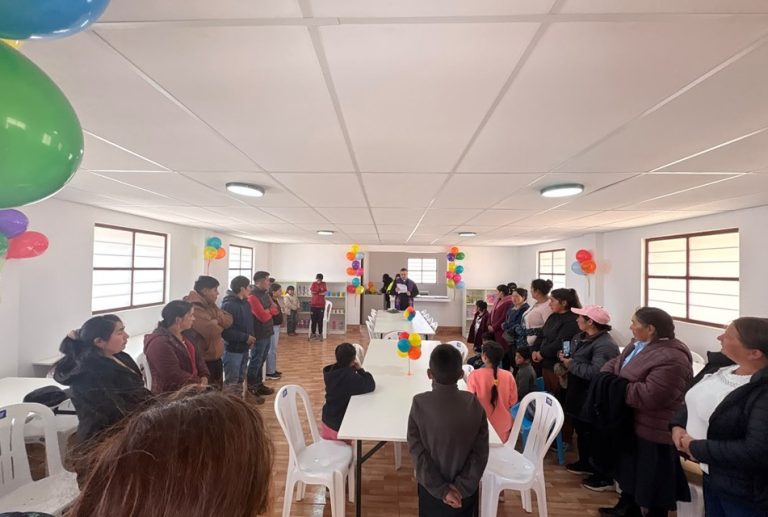 INAUGURAN MODERNA COCINA-COMEDOR EN LA I.E. N° 821596 DE PAMPA GRANDE PARA ASEGURAR LA ALIMENTACIÓN DE LOS ESTUDIANTES