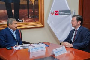 PREMIER LUIS GALARRETA SE REÚNE CON VICEPRESIDENTE EJECUTIVO DE LA CAF