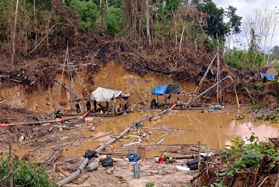 OPERATIVOS EN MADRE DE DIOS DESTRUYEN INFRAESTRUCTURA DE MINERÍA ILEGAL VALORIZADA EN MÁS DE S/ 20 MILLONES