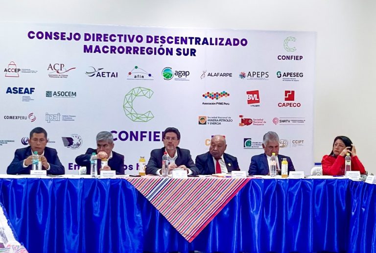 CONFIEP PLANTEA PRIORIZAR INVERSIONES Y DESTRABAR PROYECTOS DE INFRAESTRUCTURA PARA IMPULSAR EL DESARROLLO DEL SUR DEL PERÚ